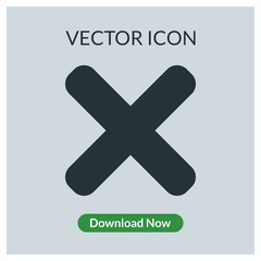 X vector icon