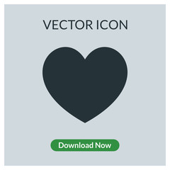 Heart vector icon
