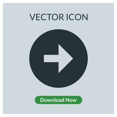 Right arrow vector icon
