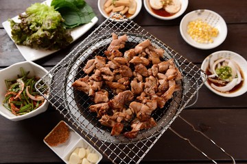   dakgalbi is korean style Stir-fried Chicken