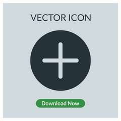 Plus vector icon