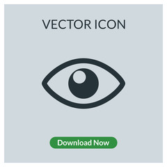 Obraz premium Eye vector icon