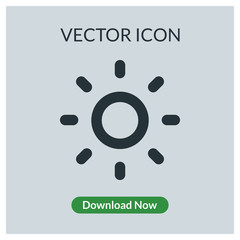 Sun vector icon