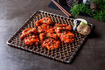  dakgalbi is korean style spicy Stir-fried Chicken