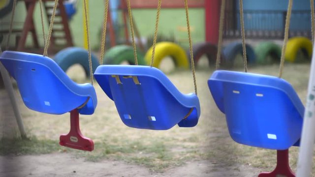 Swings In A Playground