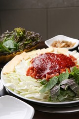 dakgalbi is korean style Chicken with spicy paste