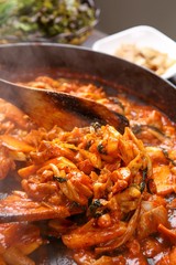 dakgalbi is korean style Chicken with spicy paste