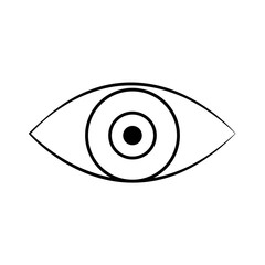 single eye icon image vector illustration design