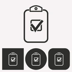 Clipboard - vector icon.