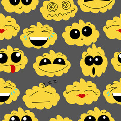 emoticons.seamless pattern