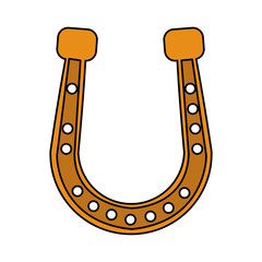golden horseshoe icon image vector illustration design 