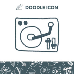 DJ disk doodle drawing