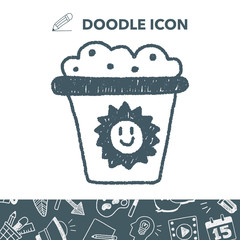 trash can doodle drawing