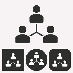 Human interaction - vector icon.