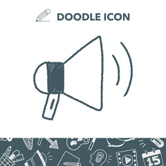loudspeaker doodle drawing