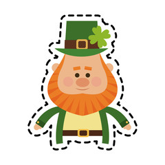 leprechaun st patricks day icon image vector illustration design 