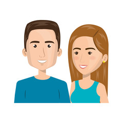 Fototapeta premium persons group avatars characters vector illustration design