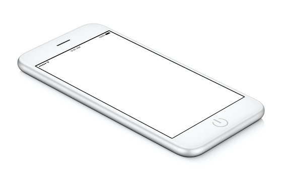 White smartphone mockup
