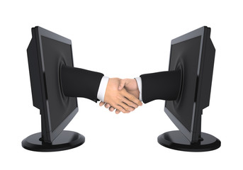 Virtual Hand Shake Isolated