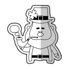 leprechaun st patricks day icon image vector illustration design 