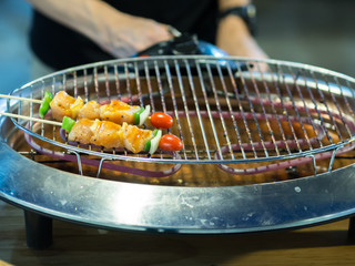 Barbeque at night market