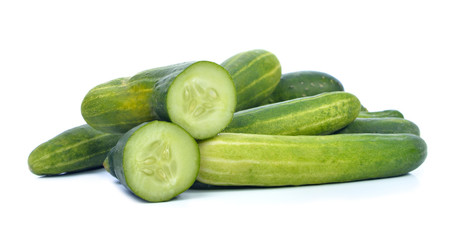 Cucumber isolate the white background