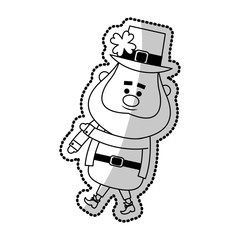 leprechaun st patricks day icon image vector illustration design 