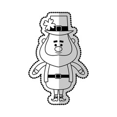 leprechaun st patricks day icon image vector illustration design 
