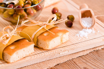 Focaccia bread. 