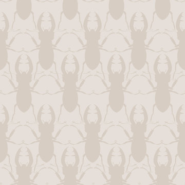 beatle silhouette  abstract  Seamless pattern
