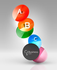 Circle geometric abstract background