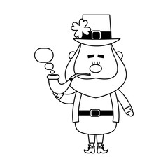 leprechaun st patricks day icon image vector illustration design 