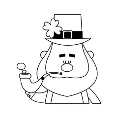 leprechaun st patricks day icon image vector illustration design 