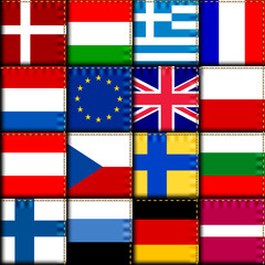 Europe patchwork pattern