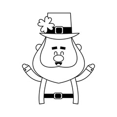 leprechaun st patricks day icon image vector illustration design 