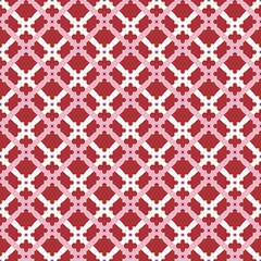 Seamless red and white ornament in arabian style. Pattern for wallpapers and backgrounds
