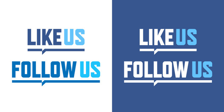 Like us / Follow us