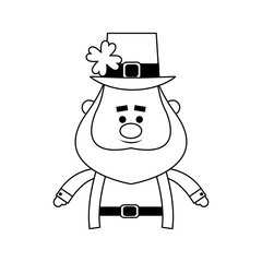 leprechaun st patricks day icon image vector illustration design 