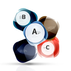 Vector abstract gem stones