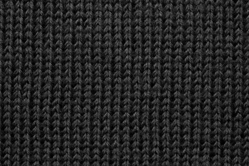 knitted fabric background texture black