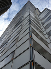 Fototapeta na wymiar Low angle view of a modern business building
