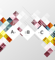 Modern geometrical abstract background, squares