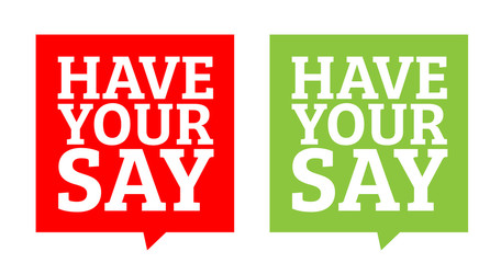 Image result for have your say poster