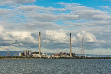 Fototapeta na wymiar Adelaide South Australia receives most of its electricity generation from the Torrens Island Power Station