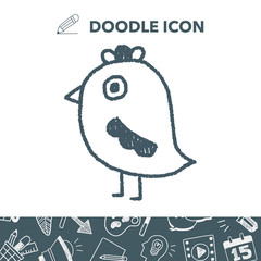 bird doodle drawing