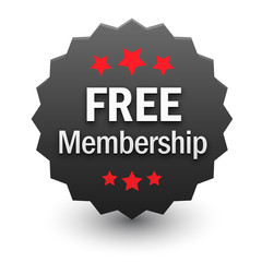 FREE MEMBERSHIP Vector Marketing Stamp