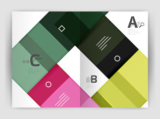 Business a4 business brochure geometrical template