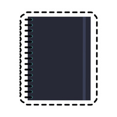 notebook office supplies icon image vector illustration design 