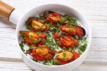 mussels with marinara sauce tapas pinchos