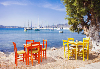 Colorful greek coast, Milos island, Cyclades, Greece